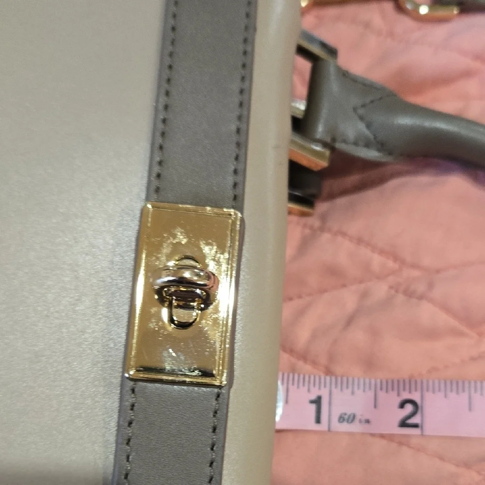 Michael Kors Tan and Gray Satchel
